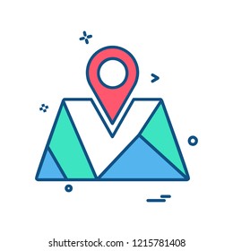 Navigation icon design vector 