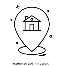 Navigation icon design vector 