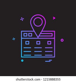 Navigation icon design vector