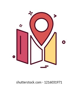Navigation icon design vector 