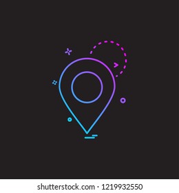 Navigation icon design vector
