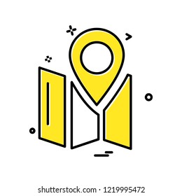 Navigation icon design vector 