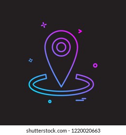 Navigation icon design vector