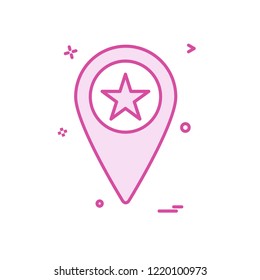 Navigation icon design vector
