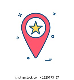 Navigation icon design vector