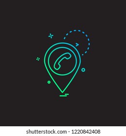 Navigation icon design vector