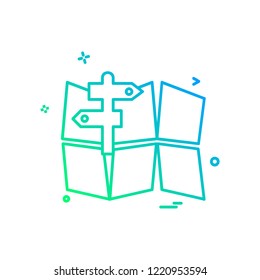 Navigation icon design vector