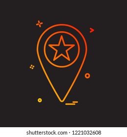 Navigation icon design vector