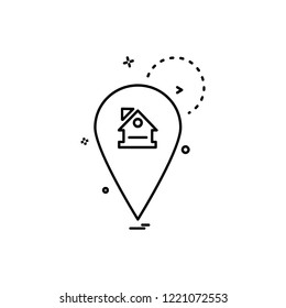 Navigation icon design vector
