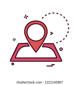 Navigation icon design vector 