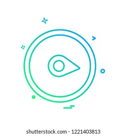 Navigation icon design vector
