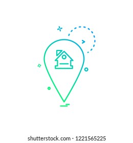 Navigation icon design vector