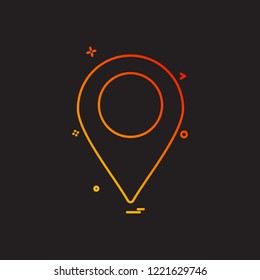Navigation icon design vector