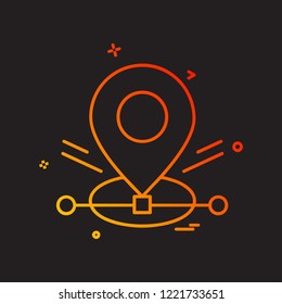 Navigation icon design vector