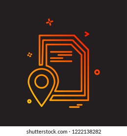 Navigation icon design vector