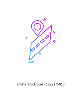 Navigation icon design vector