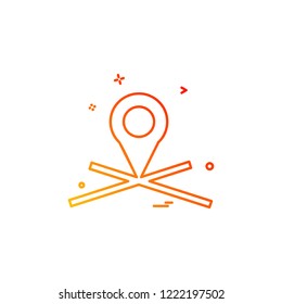 Navigation icon design vector