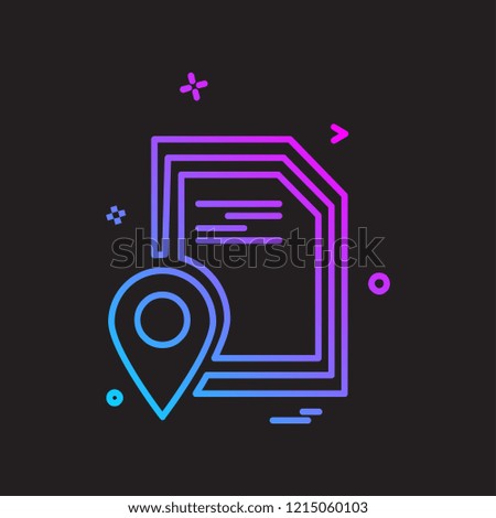 Navigation icon design vector