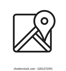 navigation icon. Directions map icon, vector illustration.