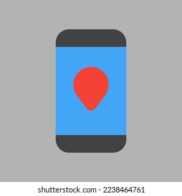 Navigation icon in flat style about travel, use for website mobile app presentation