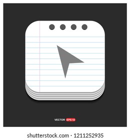 Navigation icon - Free vector icon