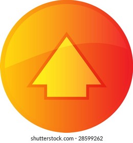 Botón brillante del icono de navegación, forma redondeada
