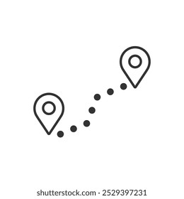 Navigation icon. GPS Navigation vector illustration on white isolated background.