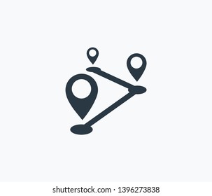 Navigation icon isolated on clean background. Navigation icon concept drawing icon in modern style. Vector illustration for your web mobile logo app UI design.