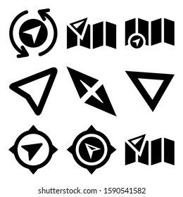 navigation icon isolated sign symbol vector illustration - Collection of high quality black style vector icons
