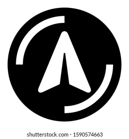 navigation icon isolated sign symbol vector illustration - high quality black style vector icons
