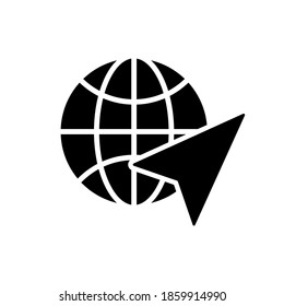Navigation icon, logo isolated on a white background