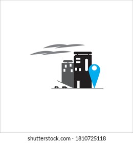 Logo del icono de navegación, ilustración del diseño del vector
