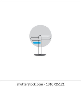 Navigation icon logo, vector design illustration
