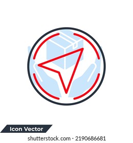 navigation icon logo vector illustration. Compass symbol template for graphic and web design collection