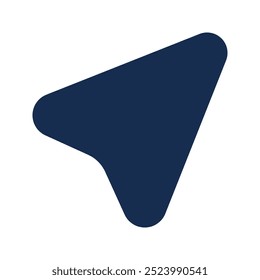 Navigation icon. navigation, map, gps, location, compass, cursor. Vector icon illustration