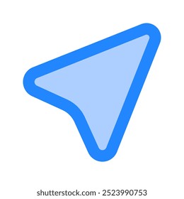 Navigation icon. navigation, map, gps, location, compass, cursor. Vector icon illustration