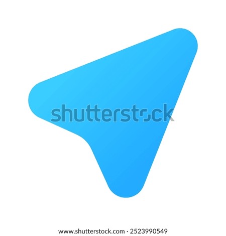 Navigation icon. navigation, map, gps, location, compass, cursor. Vector icon illustration