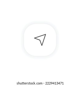 Navigation icon modern vector line design symbol map current location pin