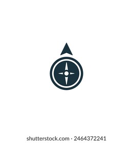 Navigation icon. Monochrome simple User Behavior icon for templates, web design and infographics