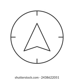 Navigation icon on white background