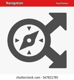 Navigation Icon. Professional, pixel perfect icons optimized for both large and small resolutions. EPS 8 format.