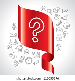 navigation icon and question mark switch