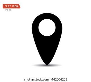 Navigation icon, Search logo vector illustration