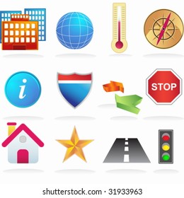 Conjunto de iconos de navegación