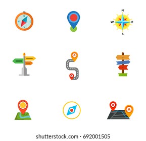 Navigation icon set