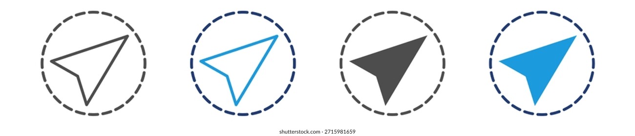 Conjunto de iconos de navegación Icono múltiple