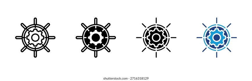 Navigation Icon Set mehrere Stilkollektion