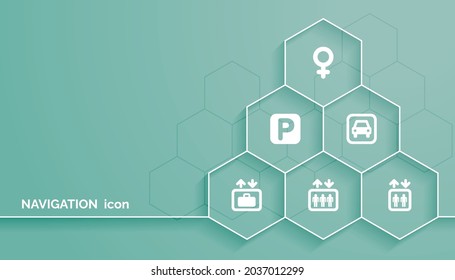 Navigation icon set vector. Can also be used for Navigation. Suitable for use on web apps, mobile apps, and print media. eps10