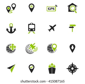 Navigation icon set for web sites and user interface