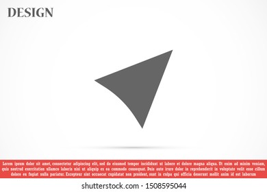 Navigation icon. sign design Navigation base icon. Simple sign illustration. Navigation symbol design. Can be used for web, print and mobile eps10